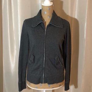 LOFT grey soft cotton jacket
